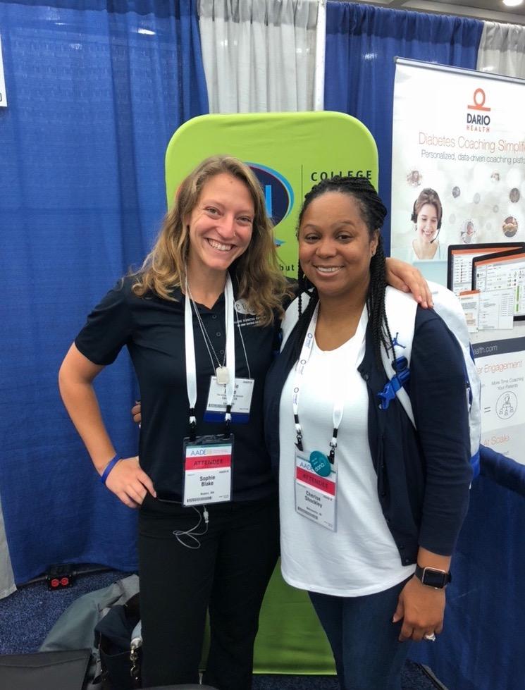 Sophie and Cherise Shockley at AADE 2018 in Baltimore.